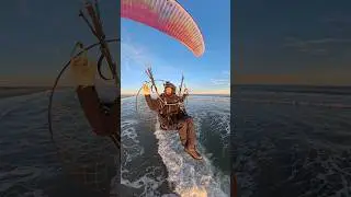 Flying Skymax Paramotors over the ocean! #eastcoast #adventure #dream #flying #ppg