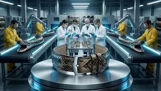 Inside the Giant Snake Leather Factory &ndash; How Things are Made (Full Process)