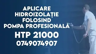 Aplicare hidroizolatie folosind pompa profesionala HTP 21000
