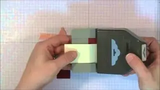Create a ribbon guide with the Scalloped Tag Topper Punch