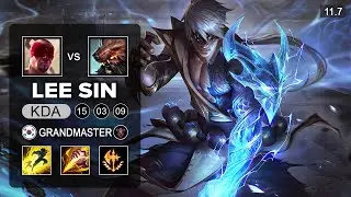 Pyosik Lee Sin Jungle vs Udyr - KR Grandmaster Patch 11.7