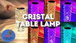 Crystal Lamp//Color Changing Rose Crystal Diamond Table Lamp//Table Lamp//Gift Items//Night Lamp//