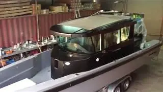 Axopar 28 brabus - matte black wrap