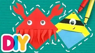 SHARK & CRAB Corner Bookmarks | Fast-n-Easy | DIY Labs