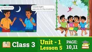Class 3 English | Unit 1 | Lesson 5 | Goodbye 2 (Book 2025)