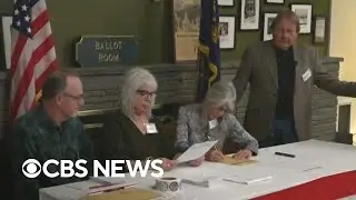 Midnight vote in Dixville Notch, New Hampshire, split 3-3 between Harris and Trump