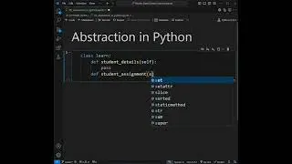 Abstraction in Python