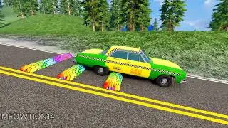 Cars Vs Speed Bumps #86 — BEAMNG DRIVE
