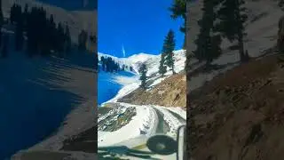 warwan valley margan top road snowfall #nasheed #nature #beauty #travel #snowfall #viral