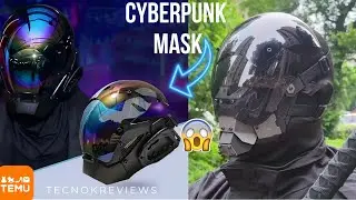 🔥😱Best Cyberpunk Mechanical Mask on Temu! | Top Cyberpunk Cosplay Mask for 2026💥