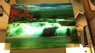 Super Kitch Moving waterfall light up picture frame - vintage (maybe) but cool!