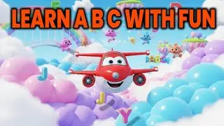 ABC Learning with Airplane Preschool Kids Alphabet Song #ABC #KidsLearning #LearnABC