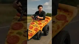 Shahrukh Khan driving a pizza car😱#aishorts #ytshorts #entertainment #technology #shahrukhan