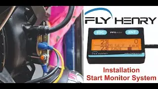Installation FlyHenry PPGmeter Start Monitor System, CHT, Drehzahlmesser by Bene ParamotorGermany