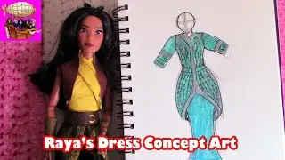 Концептуальные эскизы платья Райи