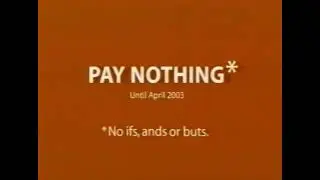 Don't pay until April 2003 - Sears Credit Card [2002 Commercial Ad]