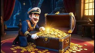 Captain Row Treasure Island | Pirate Adventure Song for Kids | Fun Pirate Rhyme