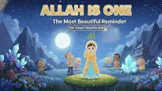 Allah is One Song for Kids | Islamic Learning Video | Tawhid Song for kids | KIDSBIT Smart Muslim !