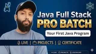 Java First Program | With & Without IntelliJ (Step-by-Step) | Core Java Day-5
