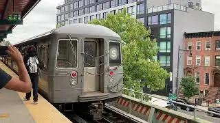 Fulton Street Bound Franklin Avenue Shuttle Entering Fulton Street