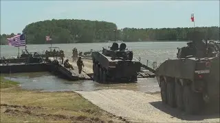 NATO River Crossing Exercise  - Saber Guardian 23