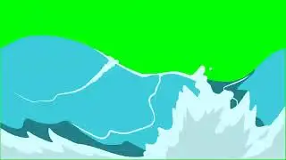 Ocean Waves Green Screen