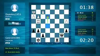 King Pawn End Game : Dumitru1953 - Gest105394, 0-1 (By ChessFriends.com)