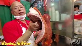 脆皮#乳豬 脆皮#燒豬，上海街#新强記，脆皮#燒腩骨 金星玫瑰露#油鷄，肥美腩仔#叉燒 脆皮#燒乳豬，#燒鴨 #旅游 #燒臘 #香港美食 #茶餐廳
