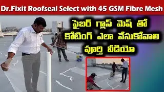 Dr.Fixit Roofseal Select along with Fiberglass Mesh for Terrace Waterproofing | S.V Projects