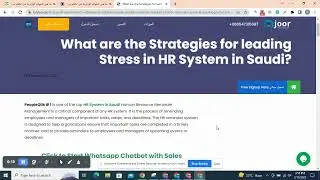 What are the Strategies for leading Stress in HR System in Saudi?