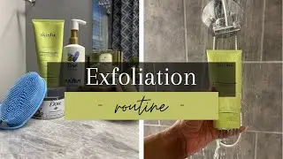 Exfoliation Routine 2022| Skinfix Resurface Plus, Dove Moisture Boost Shower Routine