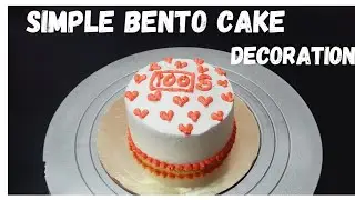 #simple Bento cake decoration without nozzle#bakery style#how to whip cream to stiff peaks