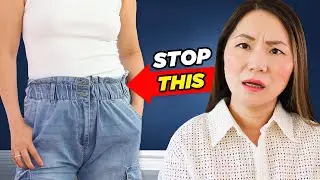 Elastic waist band pants make you look frumpy. Do THIS to make them look stylish.