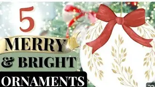 5 Amazing Diy For Christmas 🎁/ 5 Christmas Ornaments Craft 🎄🎁✨#diy #xmas #ornaments #christmas #easy