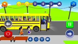 Roaming School Bus Driving in City Patrol  | Police, Fire Truck & Ambulance Game #games #gaming