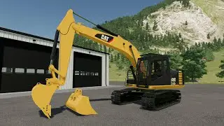 FS22 Cat 313D Farming Simulator 22 Mods