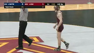 Big Ten Wrestling: 125 LBs - Michigan's Drew Mattin vs. Minnesota's Ethan Lizak