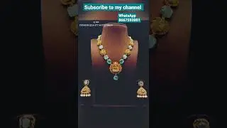 Mint stones with matte necklace #trending #unique #onegramgold #matte #bridals #shorts #jewels #cz
