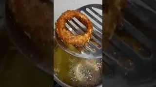 ASMR Onion rings frying| How to make Perfect Onion rings # Onion rings#frying