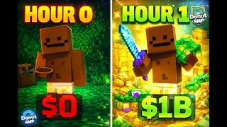 How Much Money Can You Make on DonutSMP in 1 HOUR?!