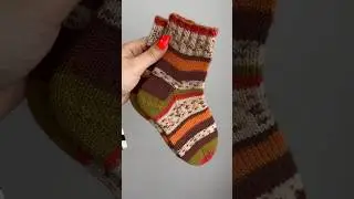 детские вязаные носки 🧦 Alize comfort socks 🧦 7709🧦 #вязаныеноски #handmade #aesthetic #socks