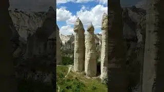 Love Valley (Aşk Vadisi) Near G&ouml;reme | Cappadocia Aerial View #Turkey  #travel #nationalpark