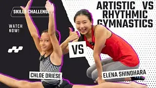 Chloe & @elenashinohara  Swap Skills: Rhythmic vs. Artistic Gymnastics Showdown!