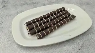 Make the most beautiful chocolate cigar rolls at home 😍😋🤤. Chocolate Cigar Rolls Recipe in Hindi....