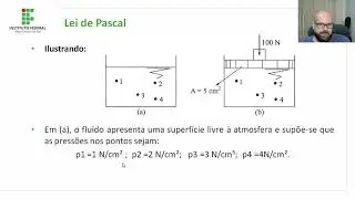 FT - Estática dos fluidos: Lei de Stevin, Lei de Pascal, Carga de pressão e medições de pressões.