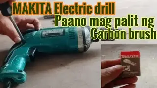 Paano mag palit ng carbon brush / MAKITA electric drill machine (tutorial)