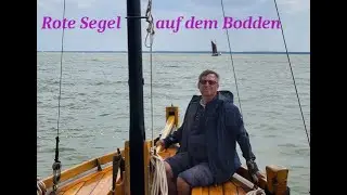 Rote Segel auf dem Bodden - Zeesboot segeln Wustrow Fischland-Dar&szlig;-Zingst