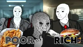 Poor vs Rich Wojak Story | Same Pain, Different Struggles 💔 (Emotional Animation)