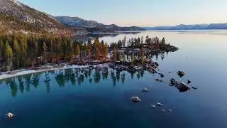 USA: Nevada - North Lake Tahoe #laketahoe #drone #sunset