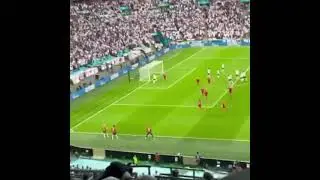 Mikkel Damsgaard freekick goal from stands vs England Euro 2020
